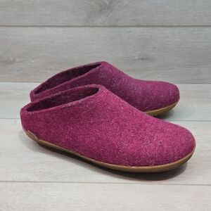 Glerups Women’s Cozy Slip-On Felt Clogs in Berry Wool Shoes Sz 42/11